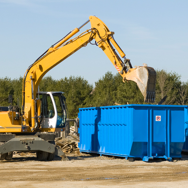 are there any restrictions on where a residential dumpster can be placed in Edon